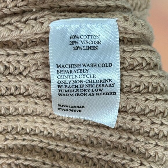 Intermix Linen Cotton Blend Knit Crop Top - Picture 7 of 8